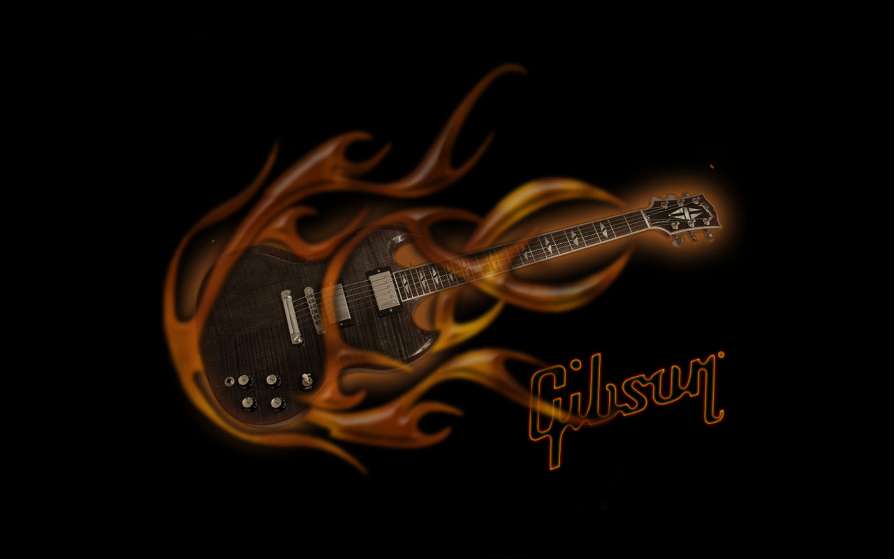 Gibson Guitars Logo Guitar Wallpaper For