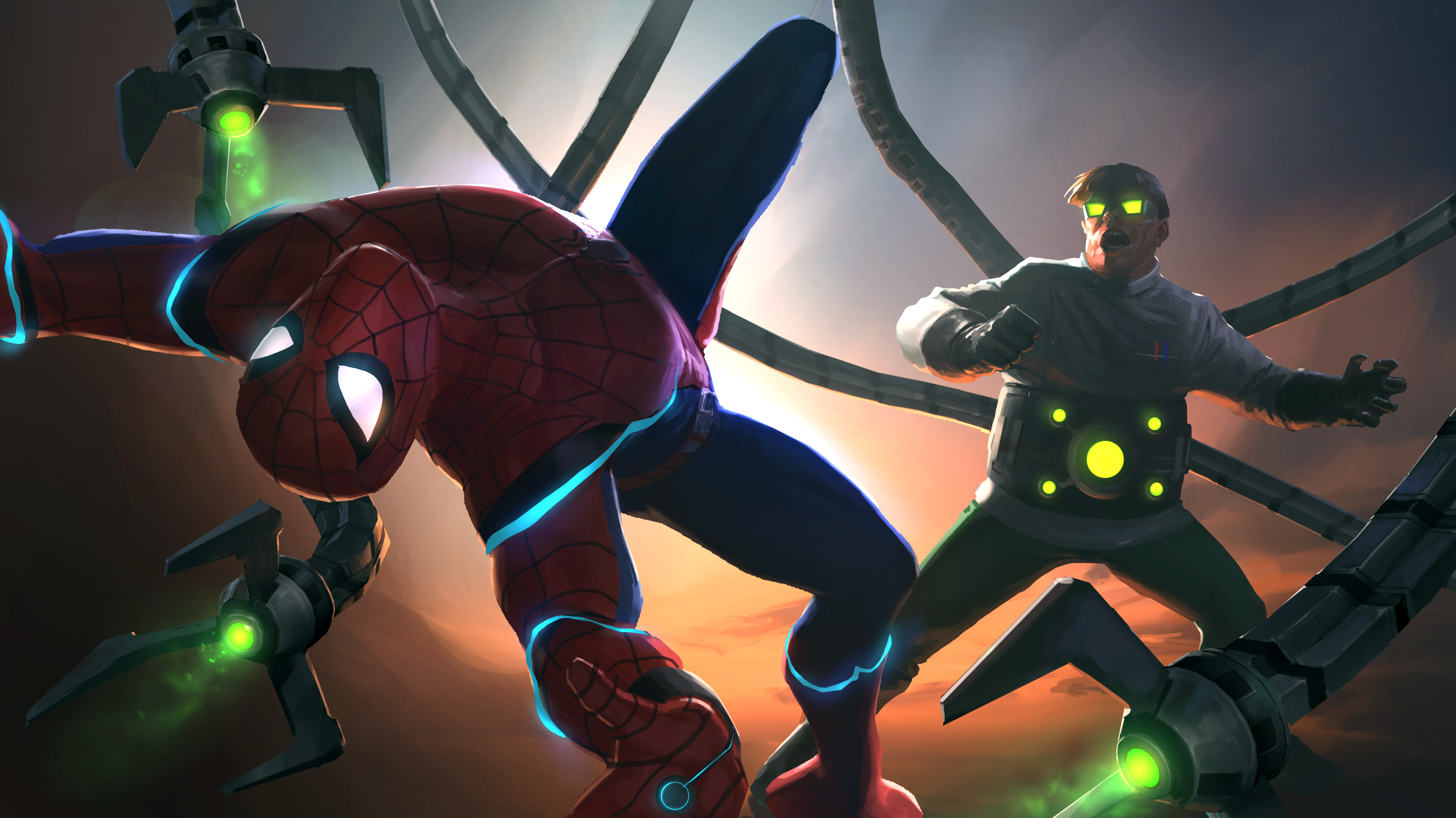 Wallpaper 4k Doctor Octopus Vs Spiderman Contest Of Champions