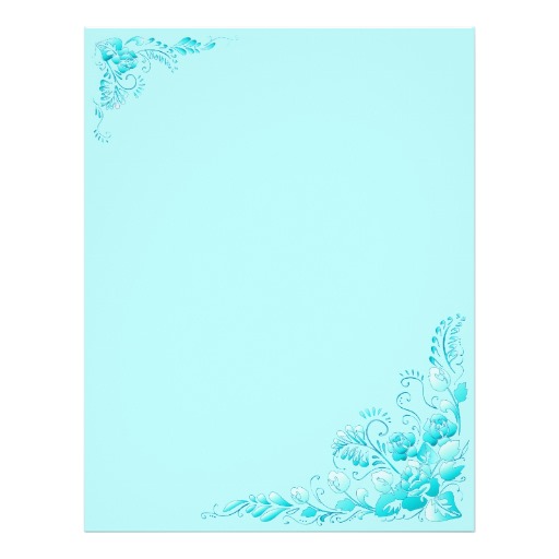 Aqua Blue Flowers Background Color