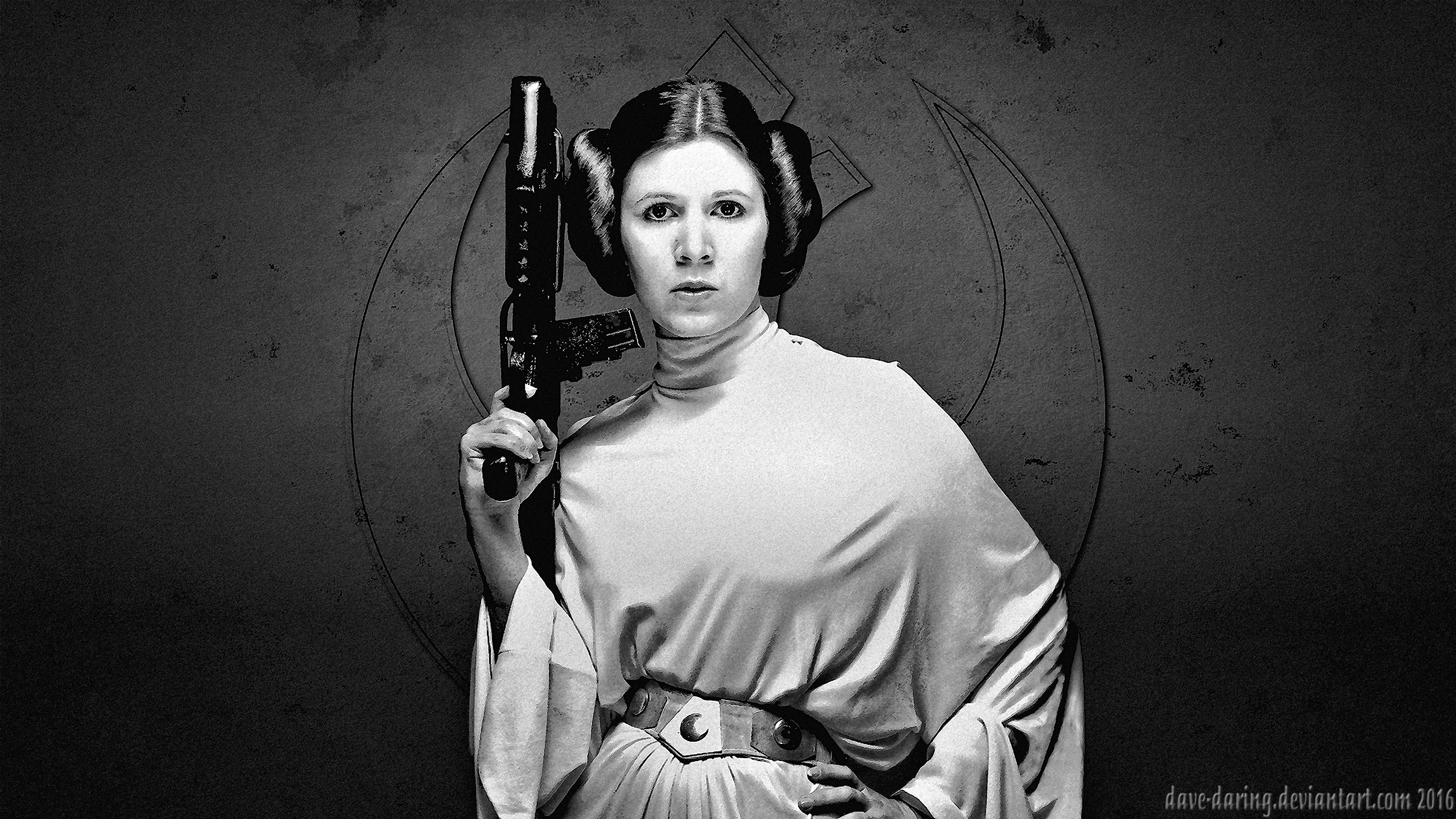 Carrie Fisher Princess Leia Xlvii By Dave Daring