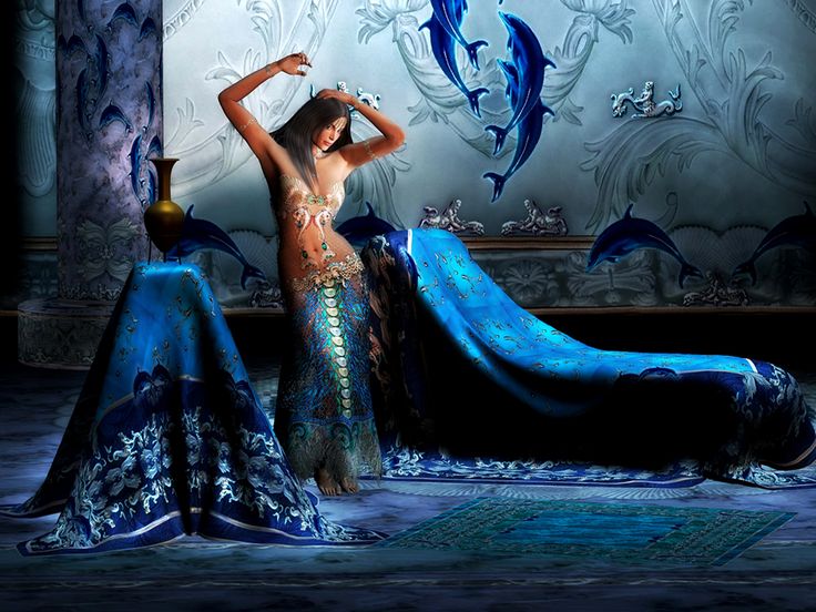 Vintage Mermaid Wallpaper Sharebeautiful Fantasy Women