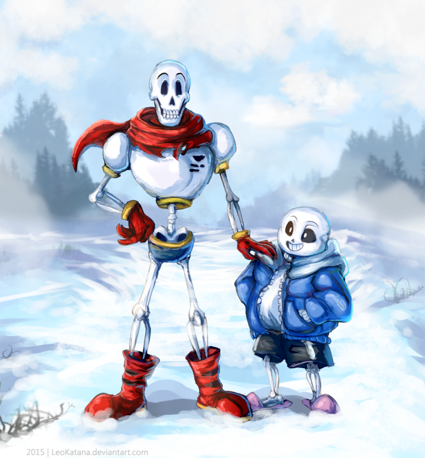 Undertale Papyrus And Sans By Leokatana