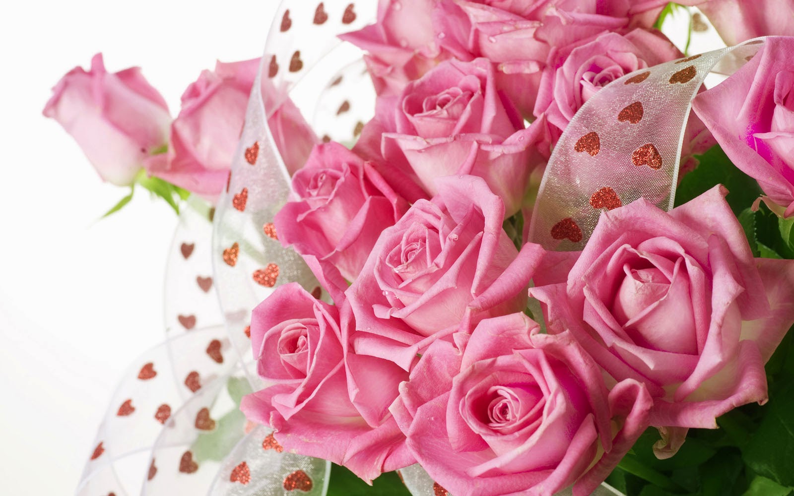 Pink Rose Bouquet Wallpaper