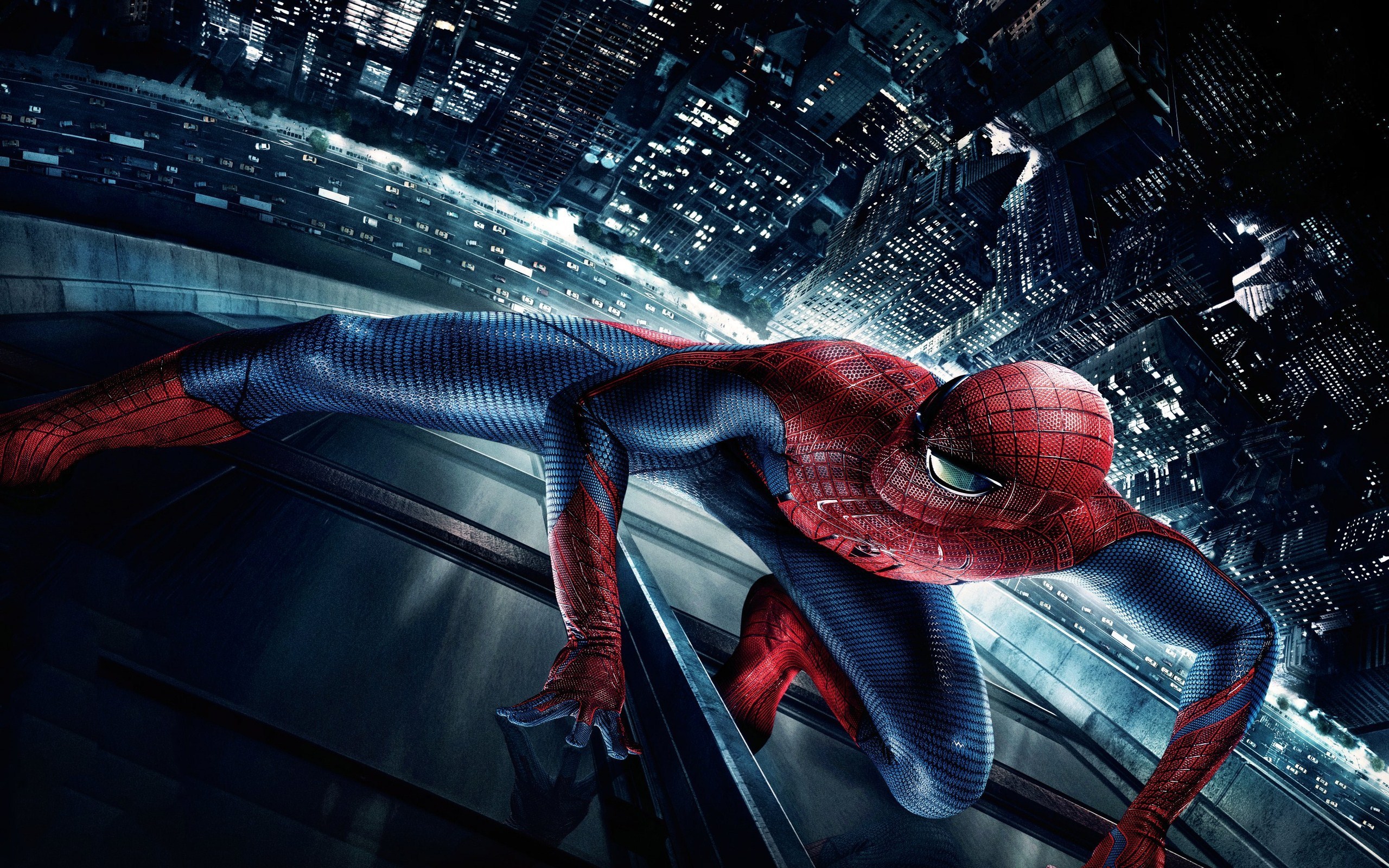 3d Night City Film Spider Man Skyscraper HD Wallpaper Hero