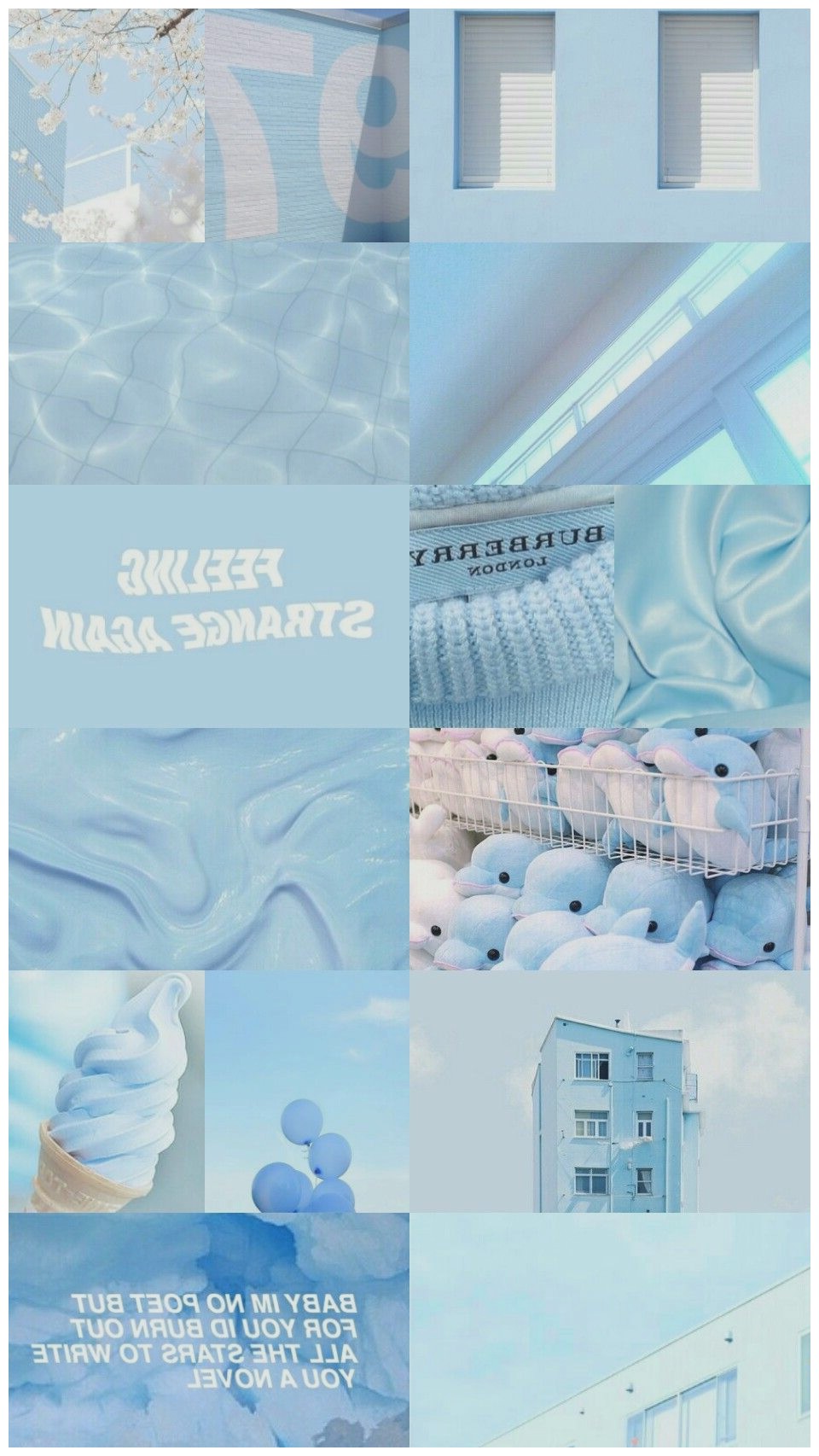 Blue Aesthetic Desktop Wallpaper Pastel