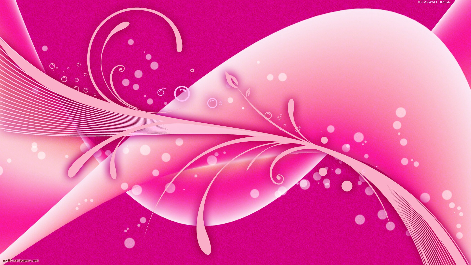 Lovely Pink Design Desktop Wallpaper HD