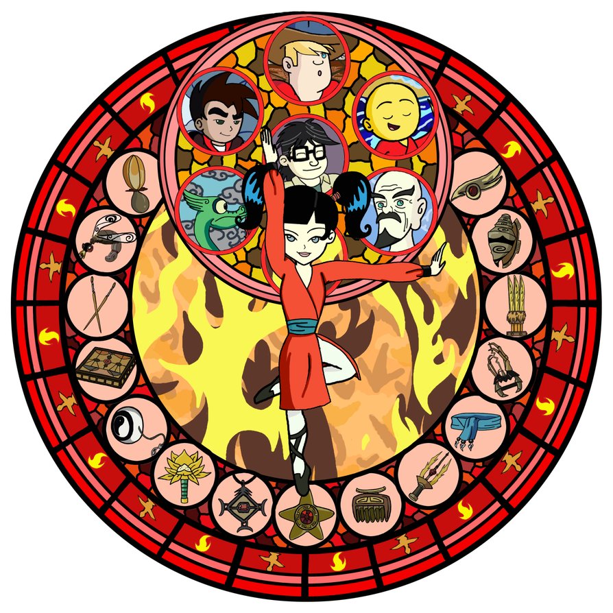Xiaolin Showdown Stained Glass Kimiko By Purpleorchid On