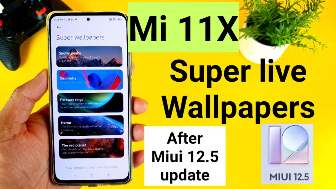 Mi 11x Miui Super Live Wallpaper Indepth Re