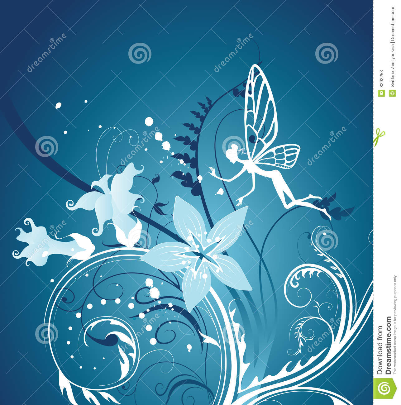 Fairy Tale Background Floral