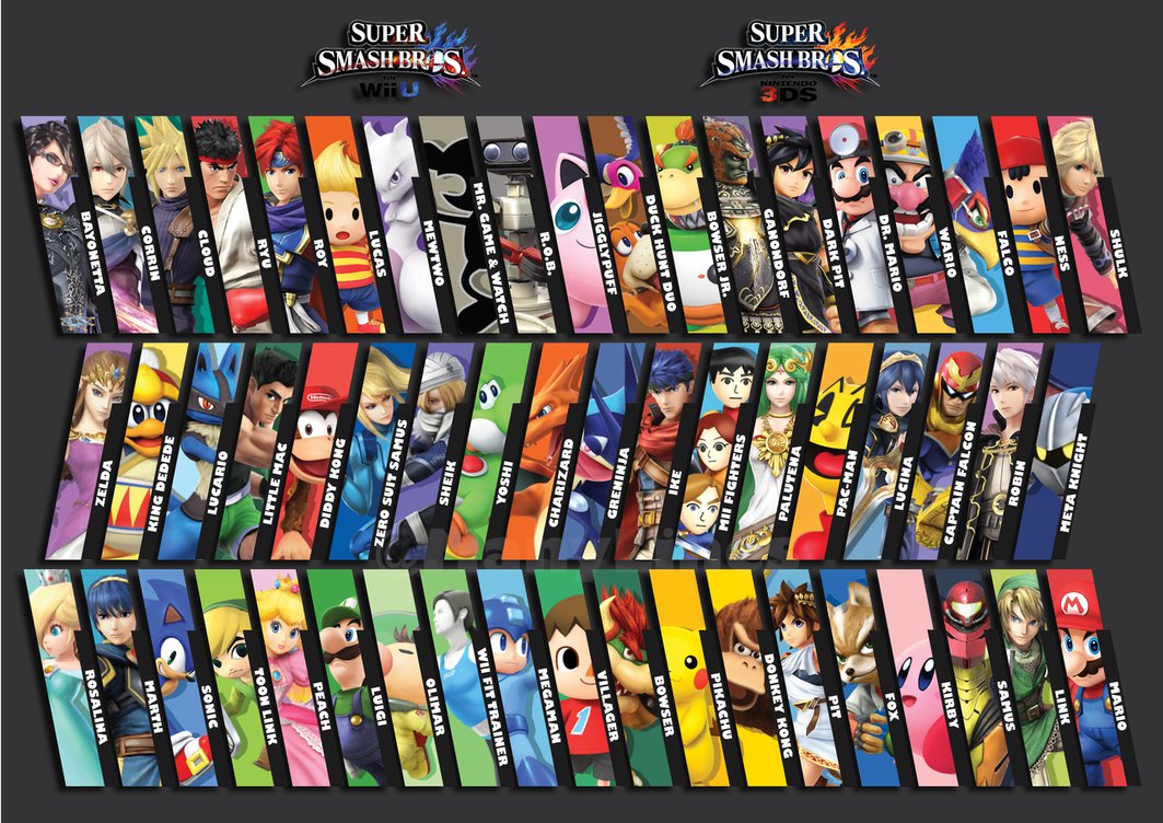 Super Smash Bros For 3ds Wiiu Wallpaper By Manylines