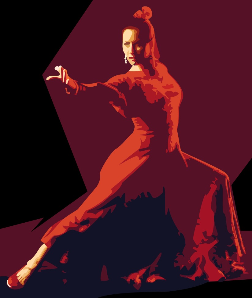 Flamenco Wallpaper Art Print Poster Desktop