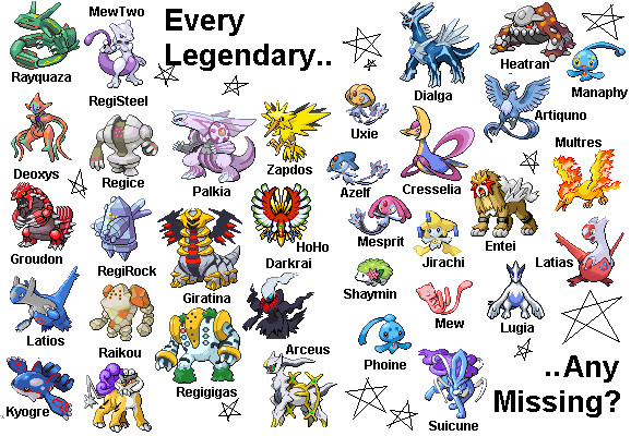 Every Legendary Pokemon By Toastered