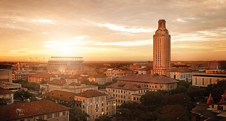 The University Of Texas At Austin S Iconic Tower Stands Tall In