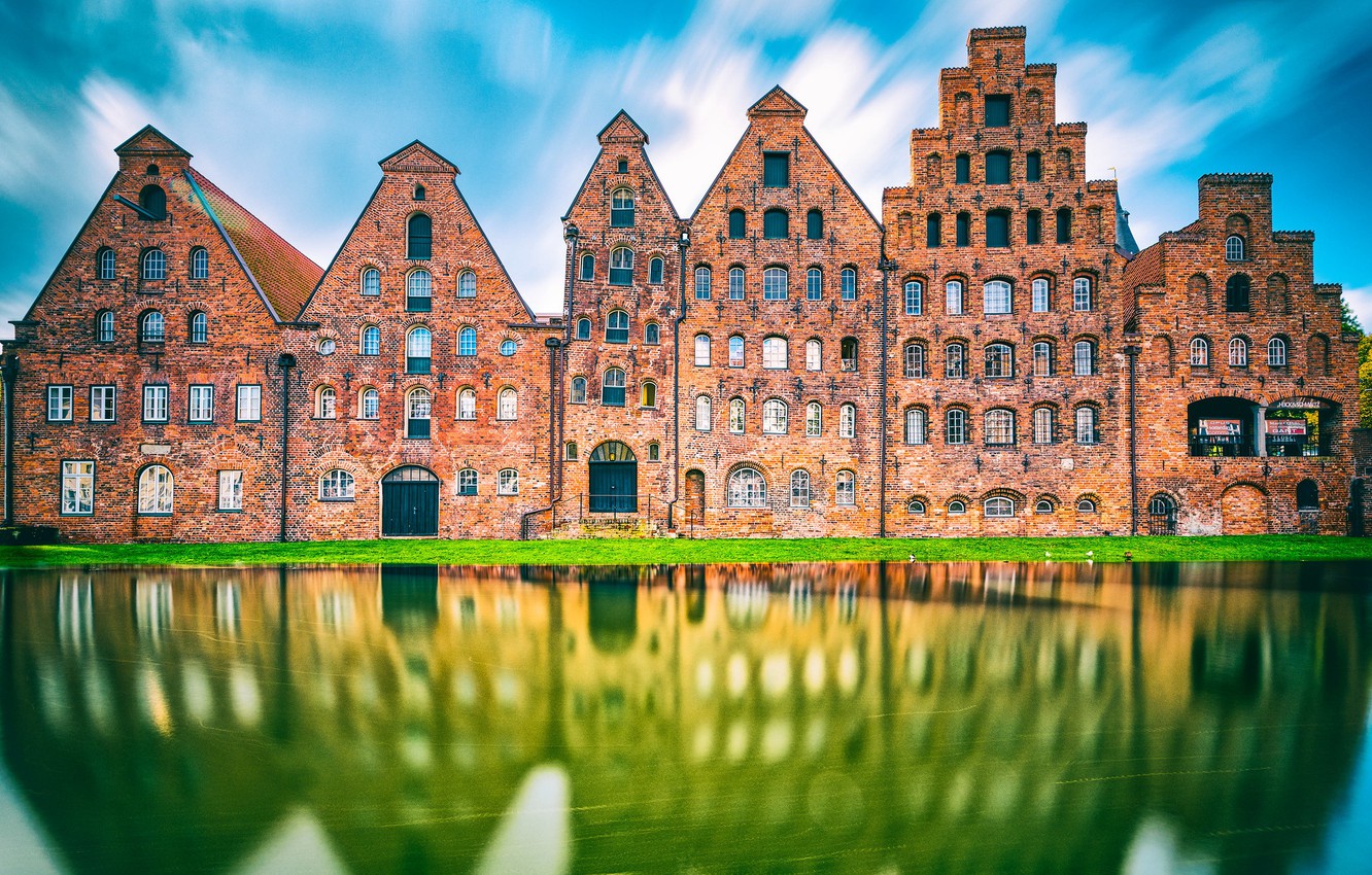 Wallpaper Reflection Schleswig Holstein L Beck Salt Storage