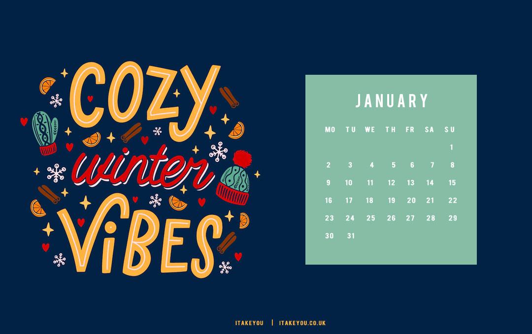 January Wallpaper Ideas For Cozy Winter Dark Blue