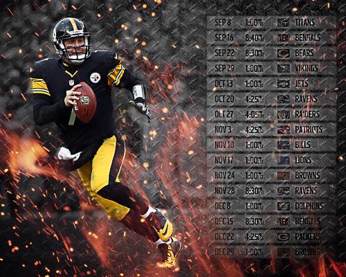 Ben Roethlisberger Steelers Schedule Wallpaper