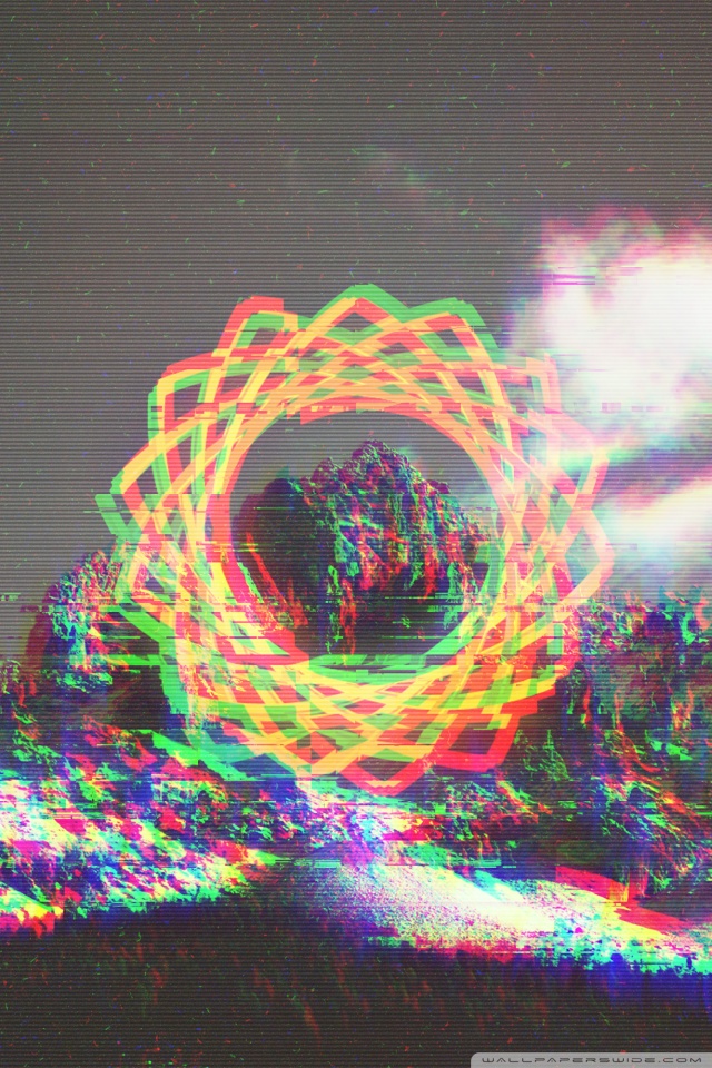 Glitchy Mountain 4k HD Desktop Wallpaper For Ultra Tv