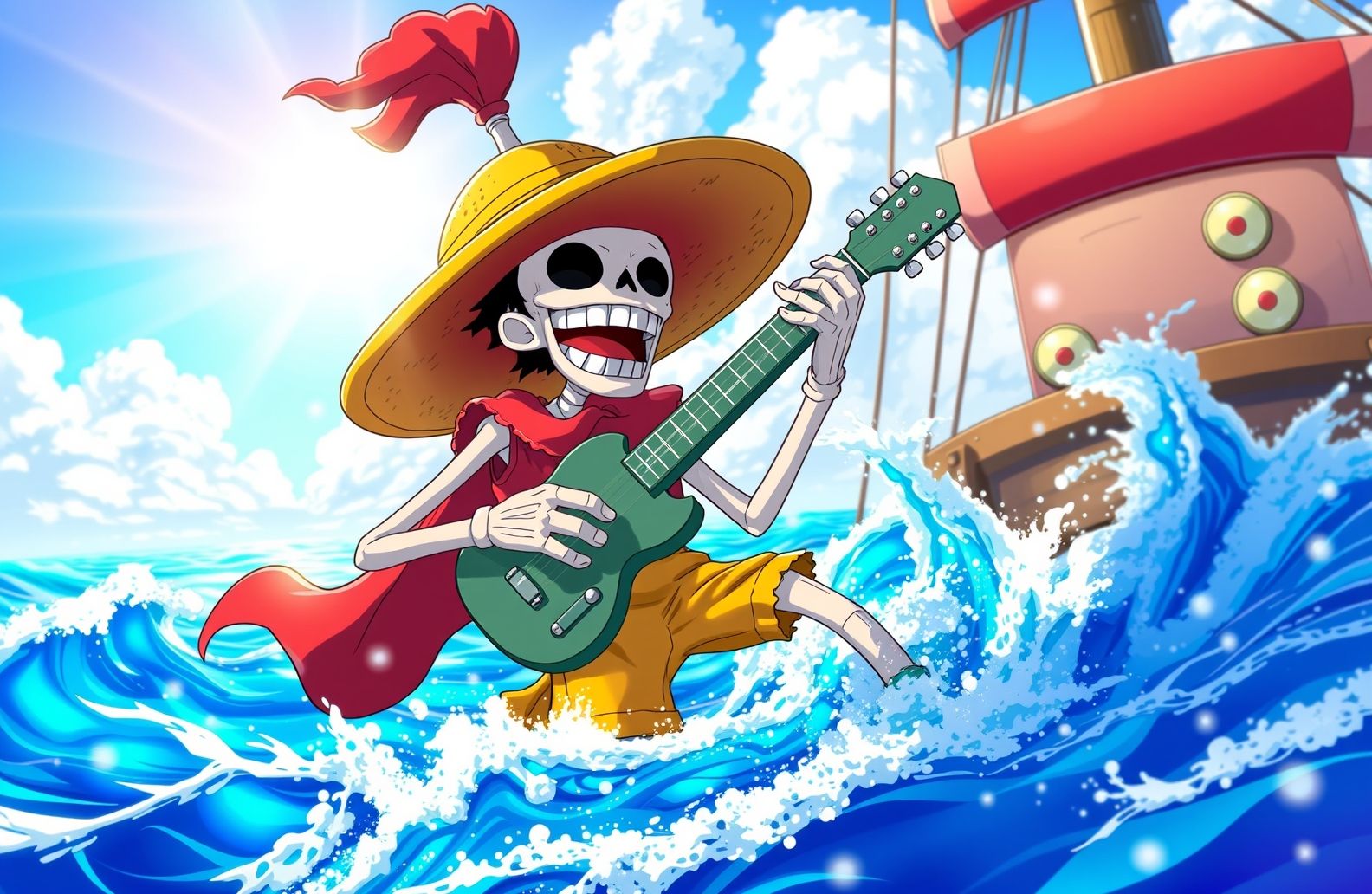 Brook One Piece Wallpaper