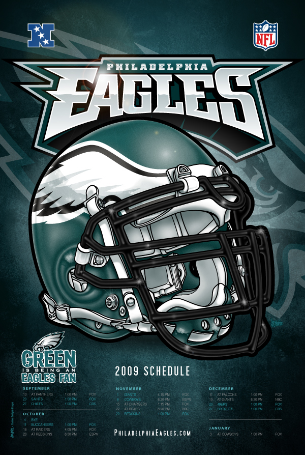 Philadelphia Eagles Poster by jpnunezdesigns on