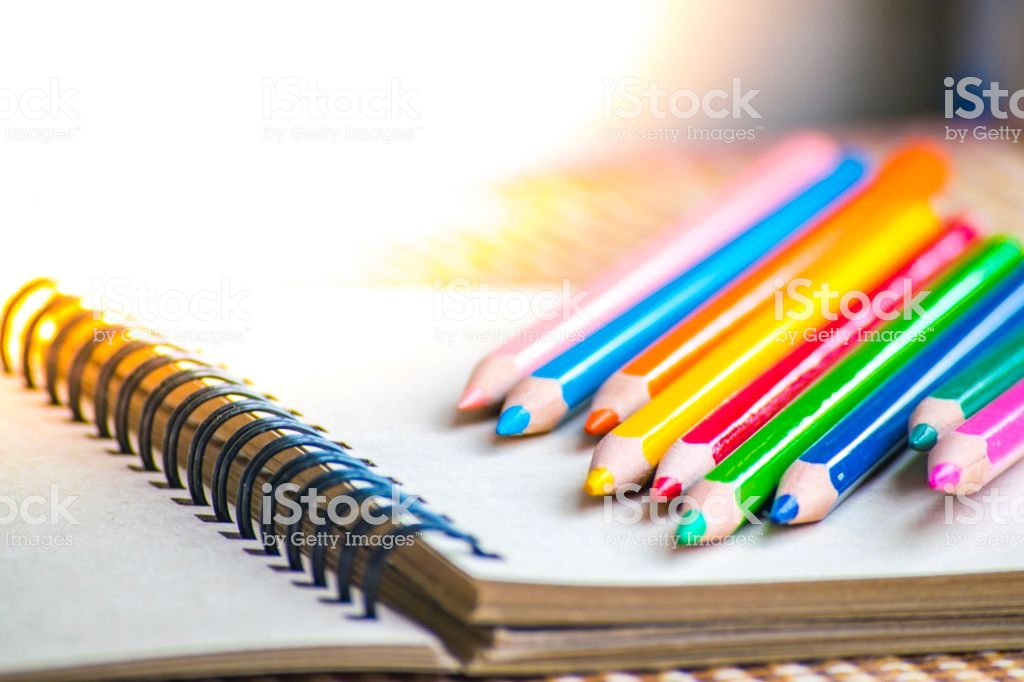Notepad With Pencil On Wood Board Background Using Wallpaper Or