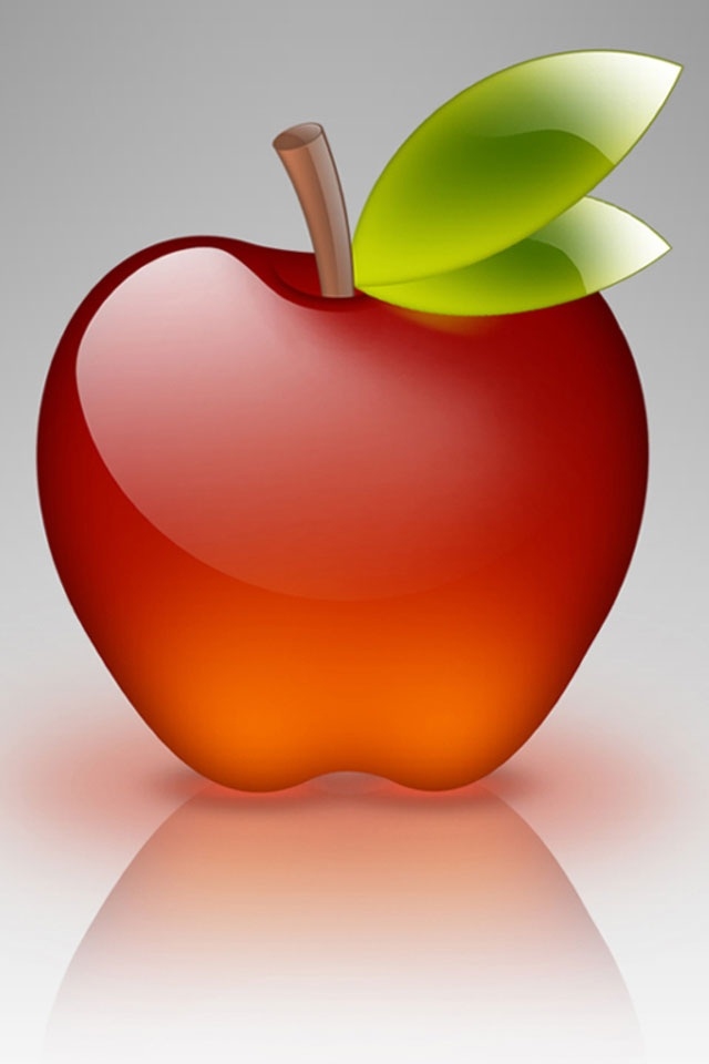 download 3d red apple wallpapers for iphone 4s