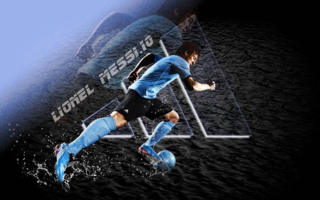 Lionel Messi Adidas Logo Wallpaper