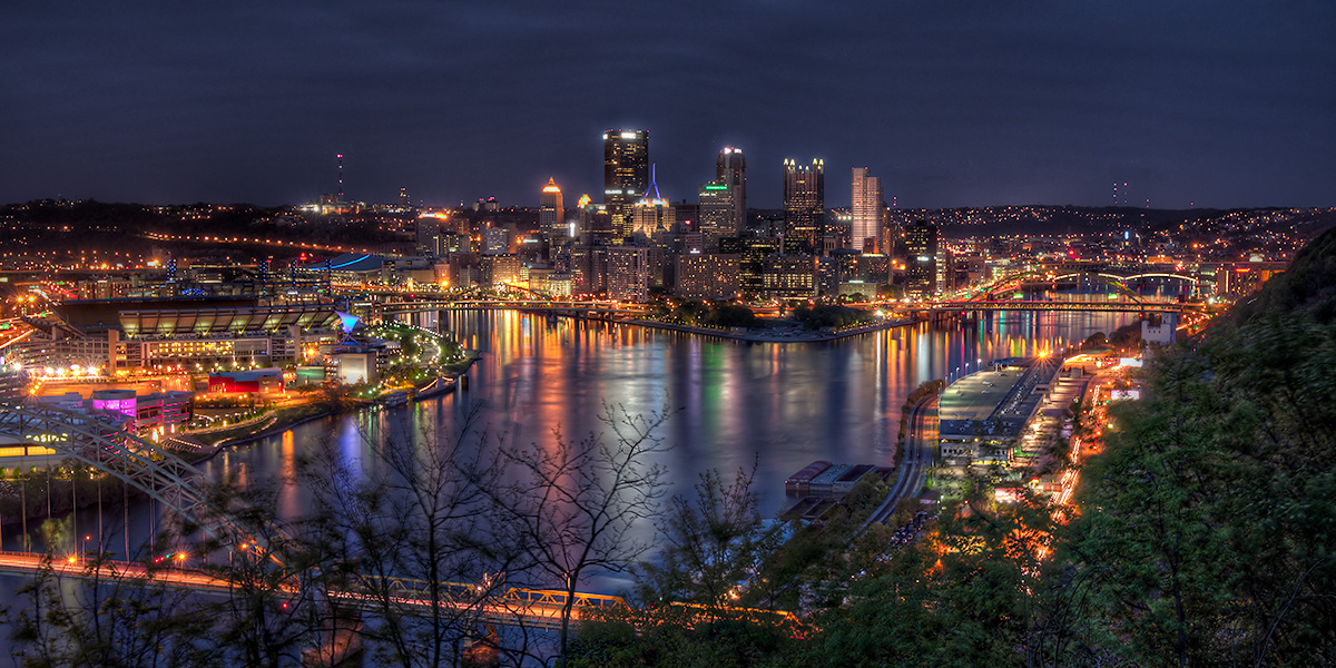 Pin Pittsburgh At Night Wallpaper