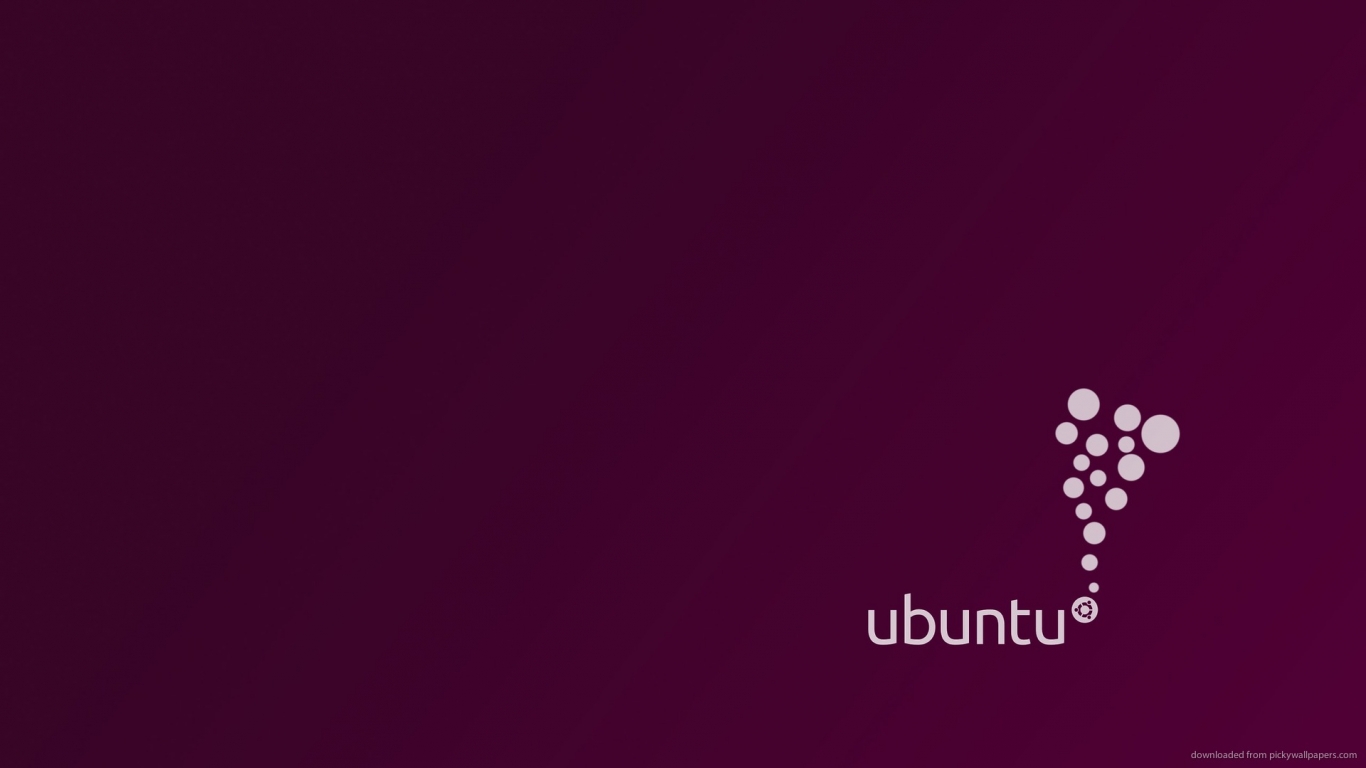 Ubuntu Logo Purple HD Desktop Mobile Wallpaper Background