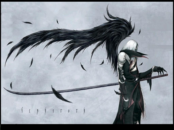 Black Final Fantasy Vii Advent Children Weapons Sephiroth Wallpaper