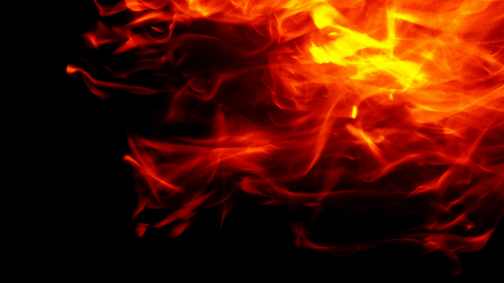 Red Flames 1920x1080p HD Fire Wallpaper