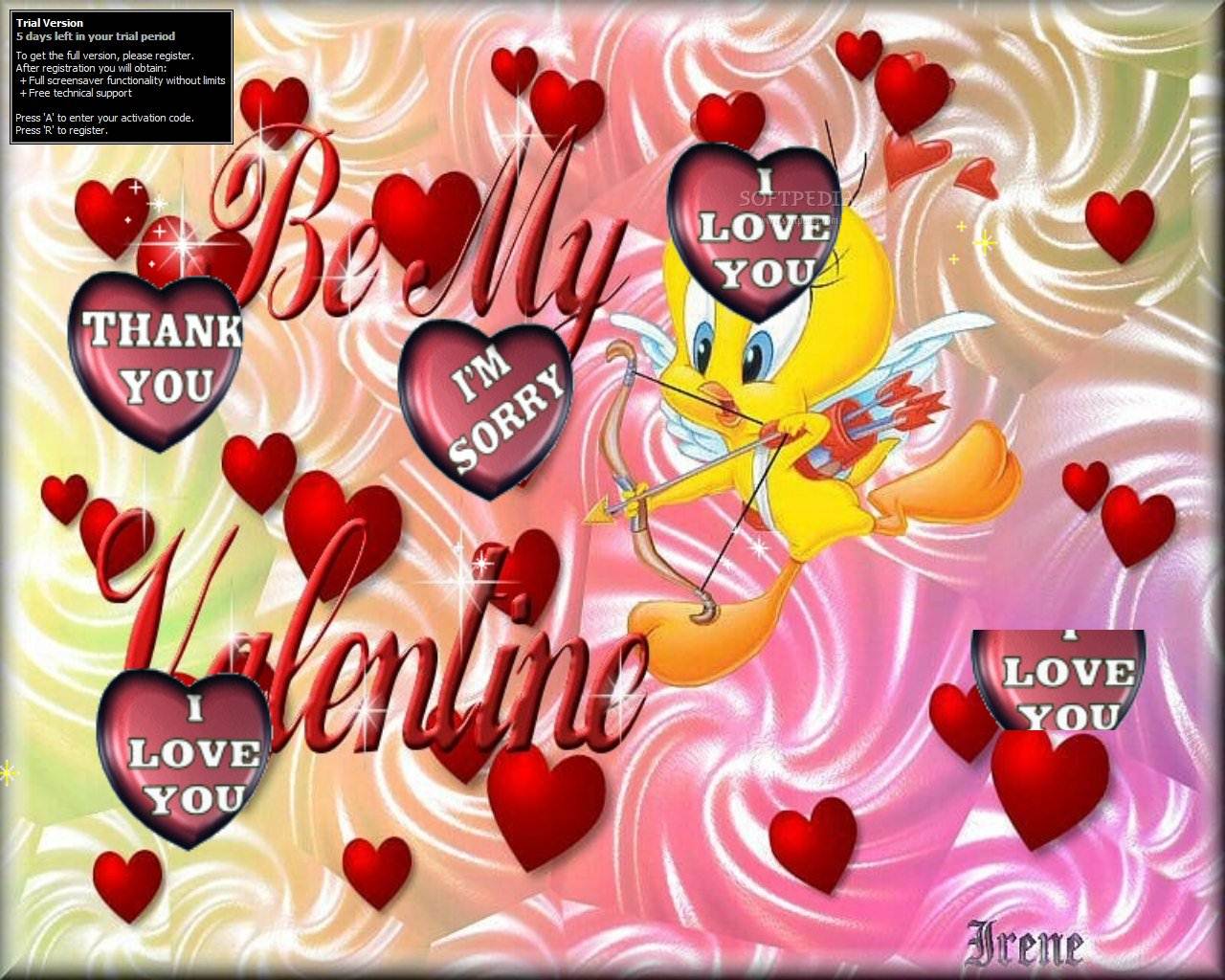 The Valentine Messages Screensaver Will Allow You To See Tweety