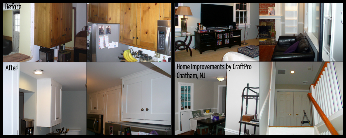 Kitchen Cabis Refinished Wallpaper Removed Walls Repaired Entire