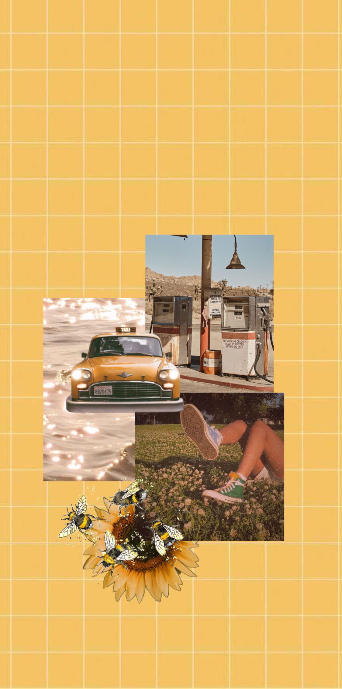 Vintage Pastel Yellow Aesthetic Wallpaper