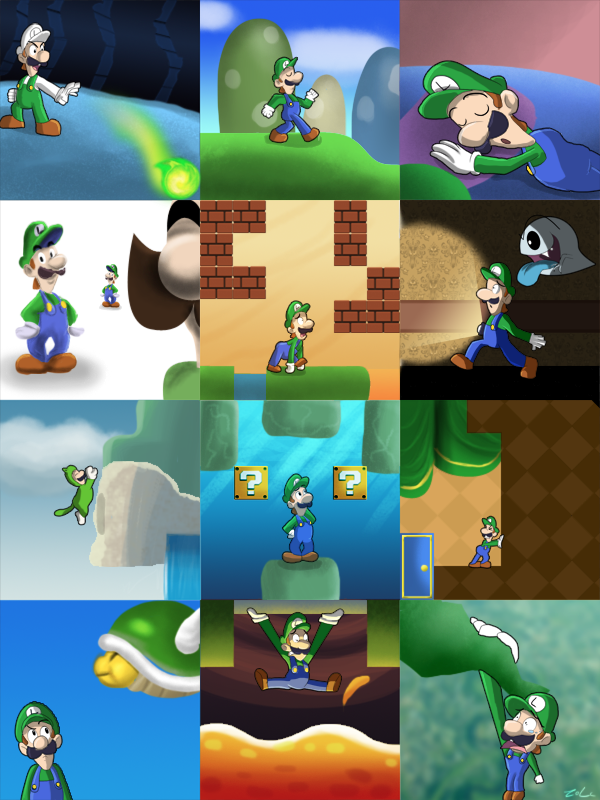 Year Of Luigi Tribute By Zelc Face