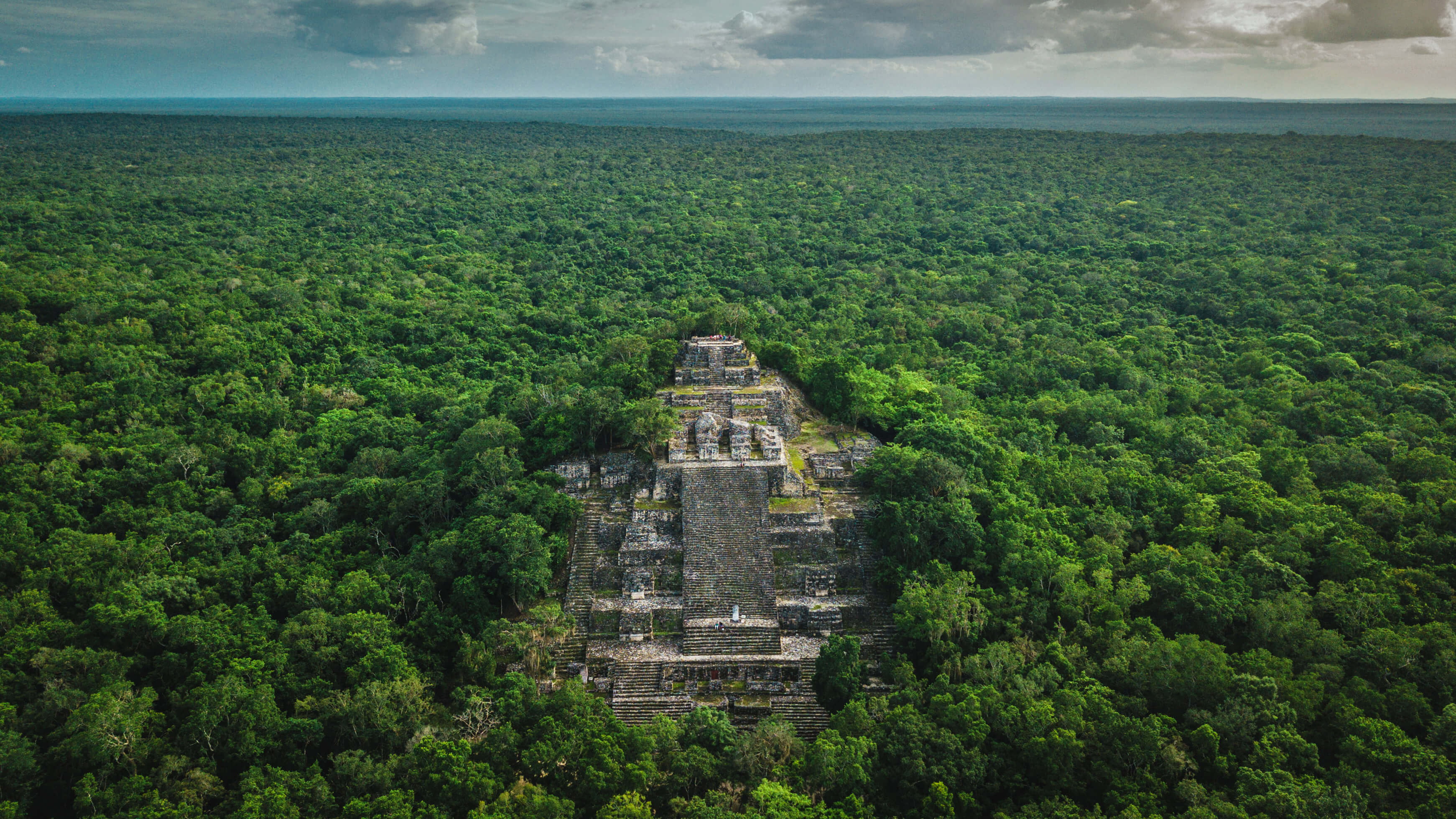 The ruins of a Mayan superpower by Microsoft Wallpapers