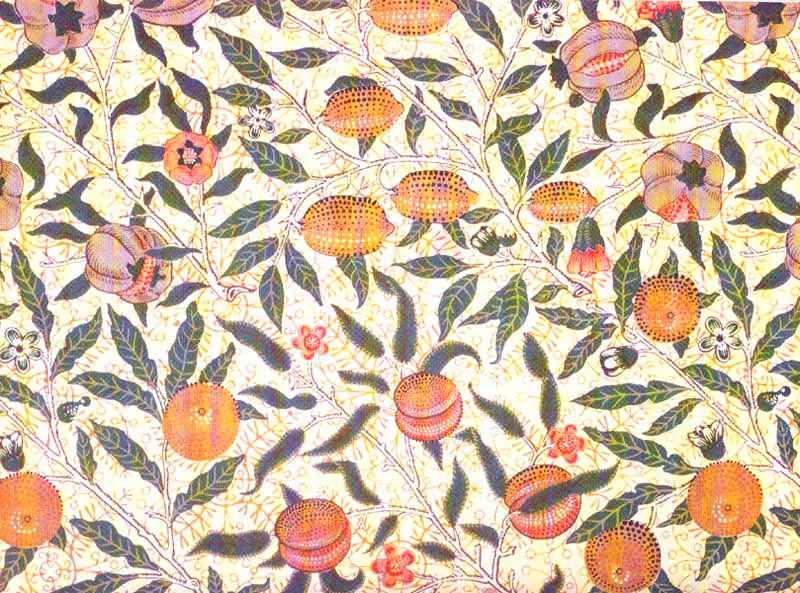 Pre Raphaelite Art William Morris Peaches Wallpaper
