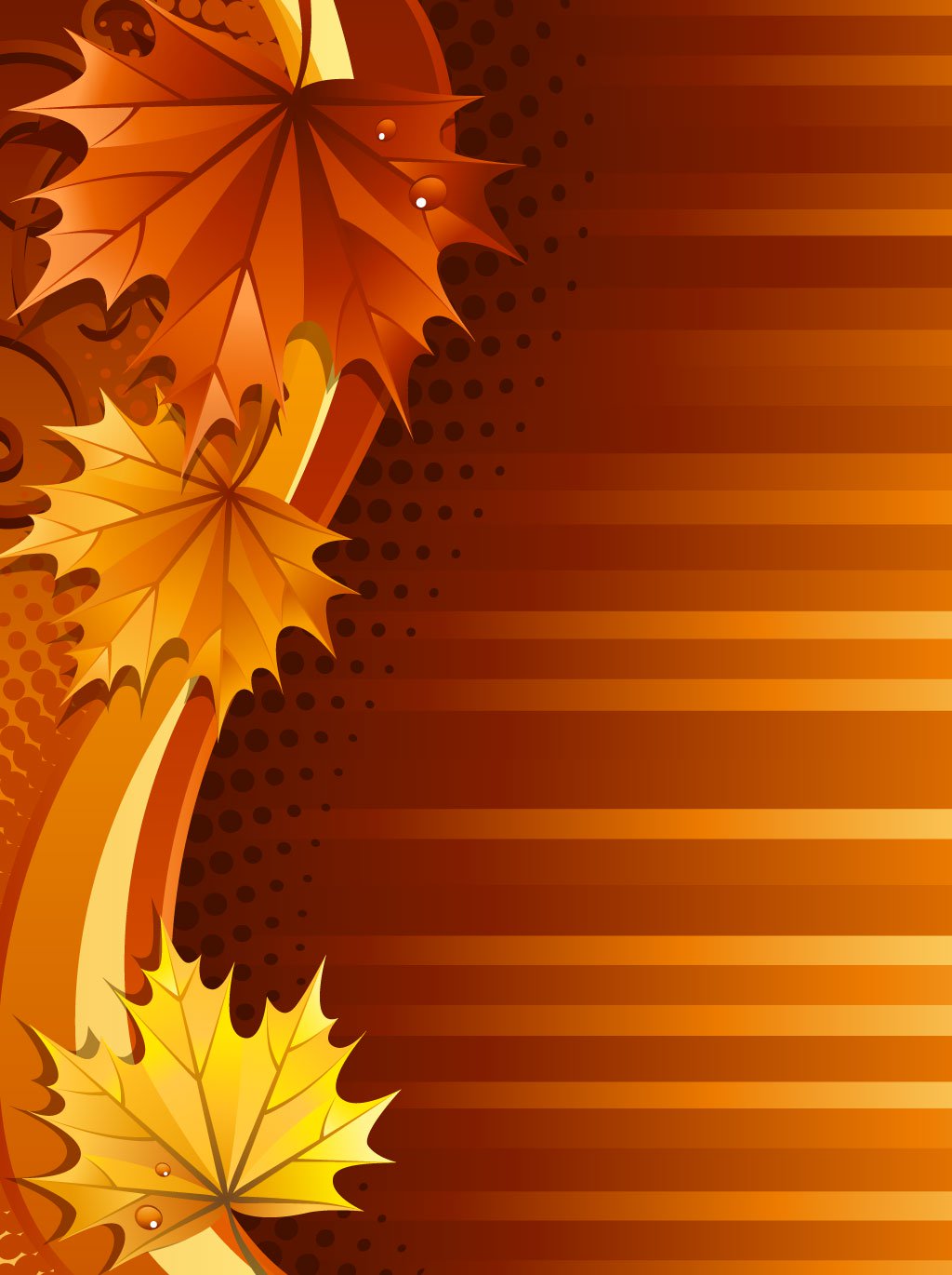 Free Fall Leaves Backgrounds Autumn leaf background
