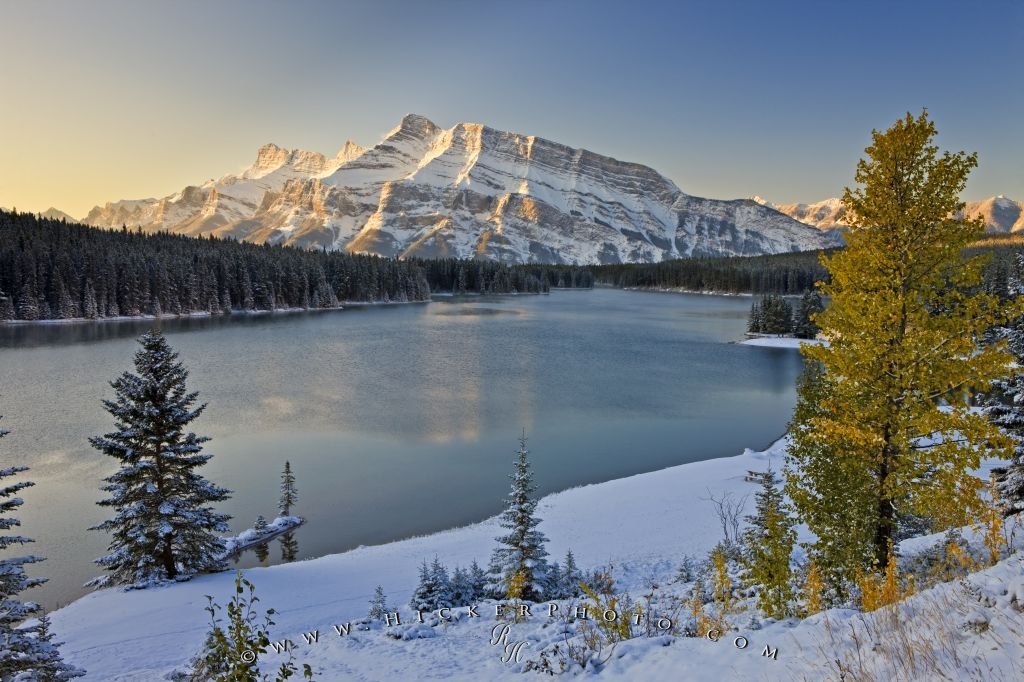 Scenic Winter Landscape Photo Banff Park Information