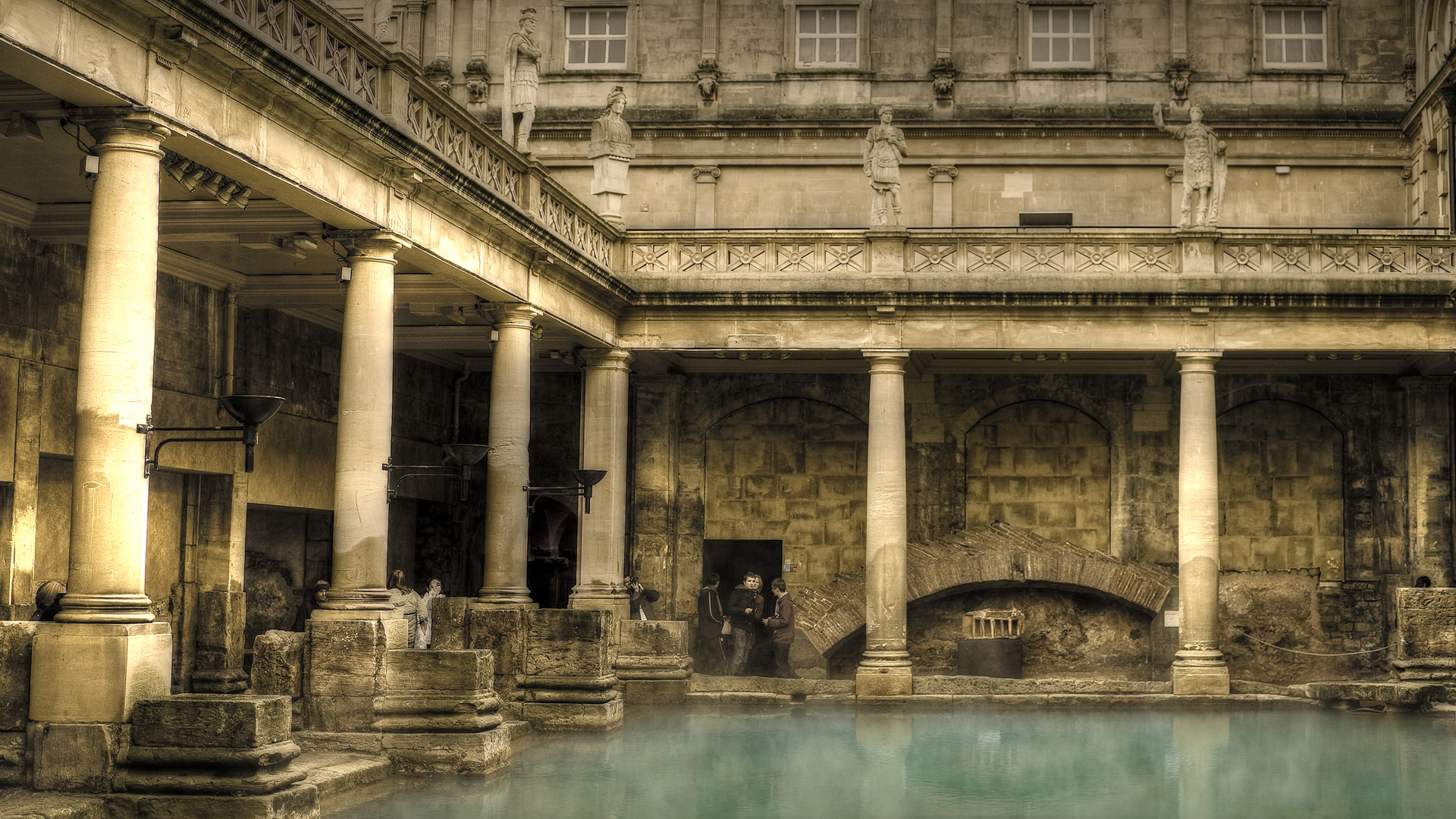 Roman Bath House Google Skins Background
