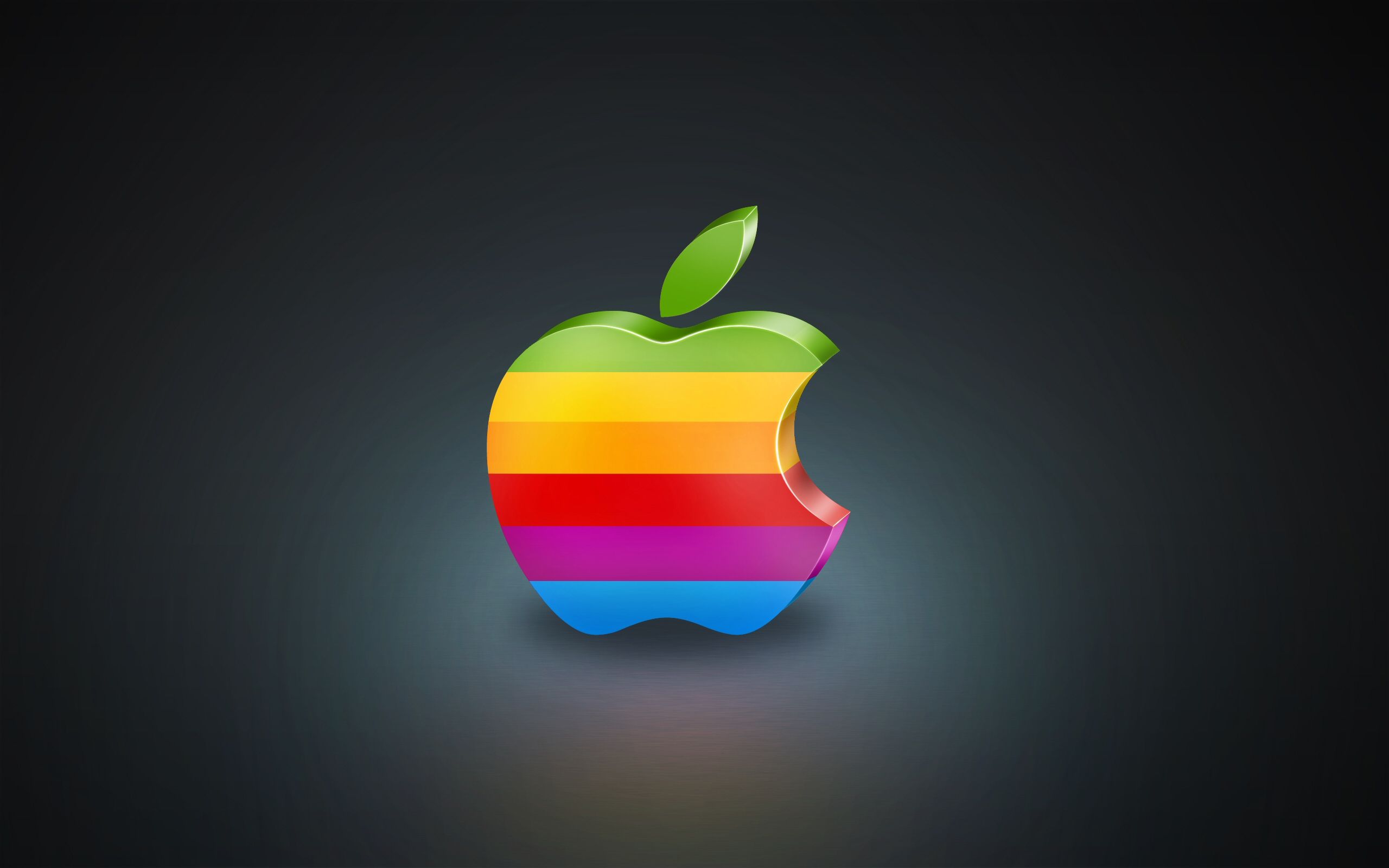 Colorful Apple Logo Wallpaper