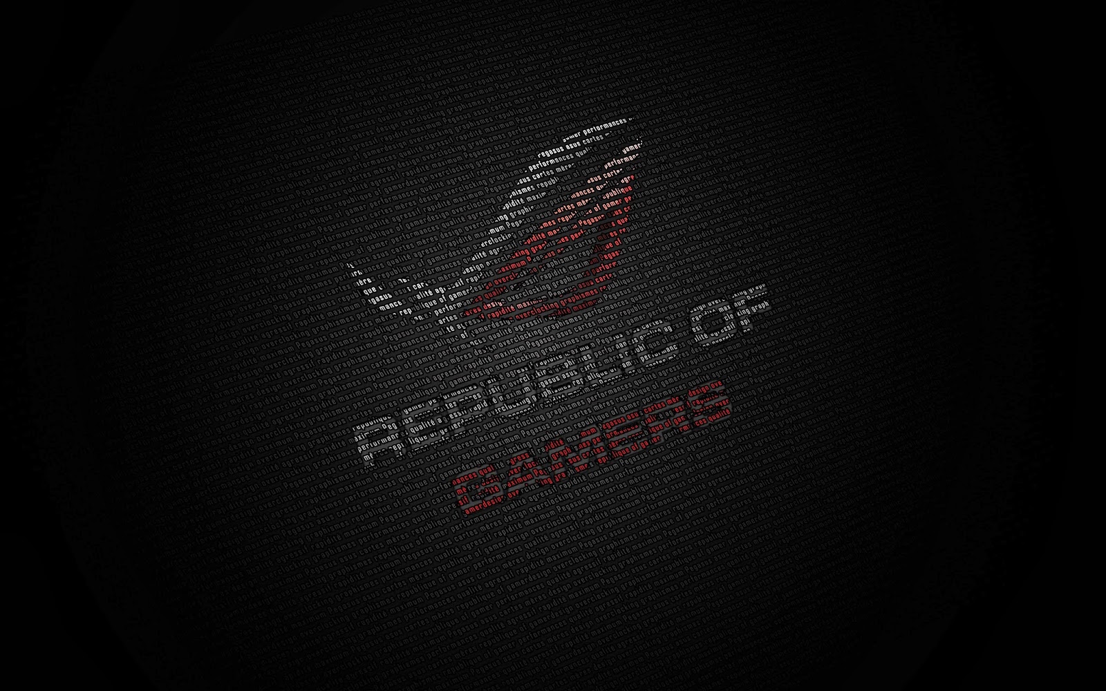 Republic Of Gamers Logo Dark Background Brand Widescreen HD Wallpaper