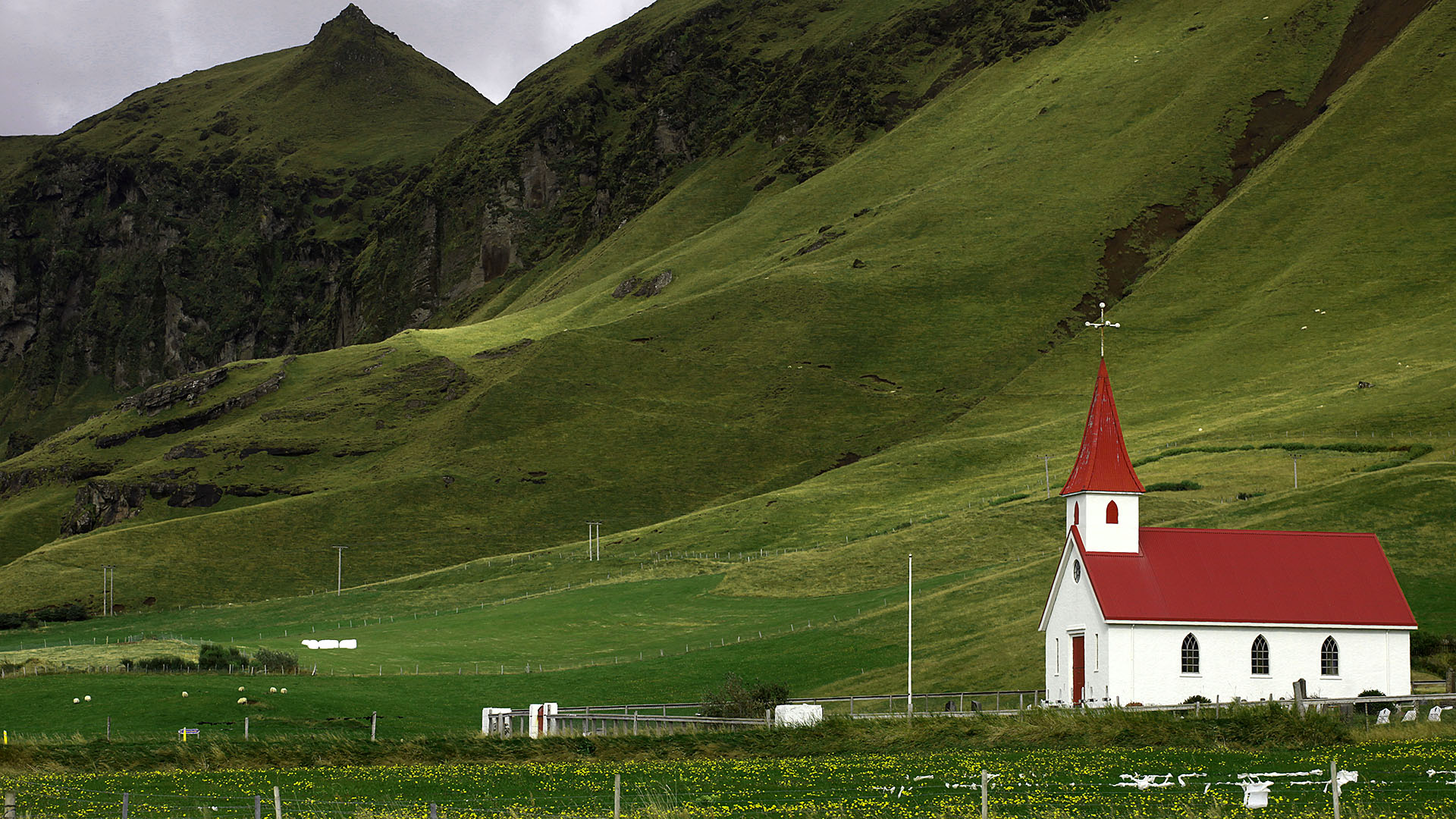 Farms Sharing Iceland Landscape With Resolutions