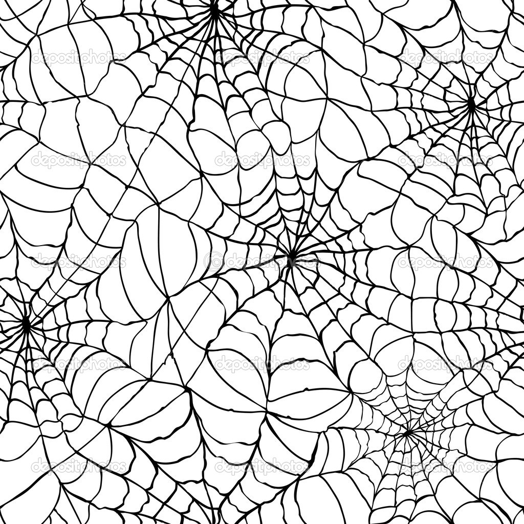 Spider Web Background Seamless Halloween