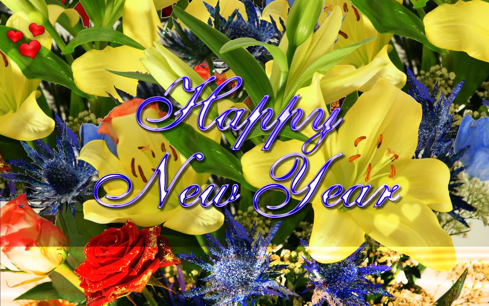 Happy New Year Achtergronden HD Wallpaper