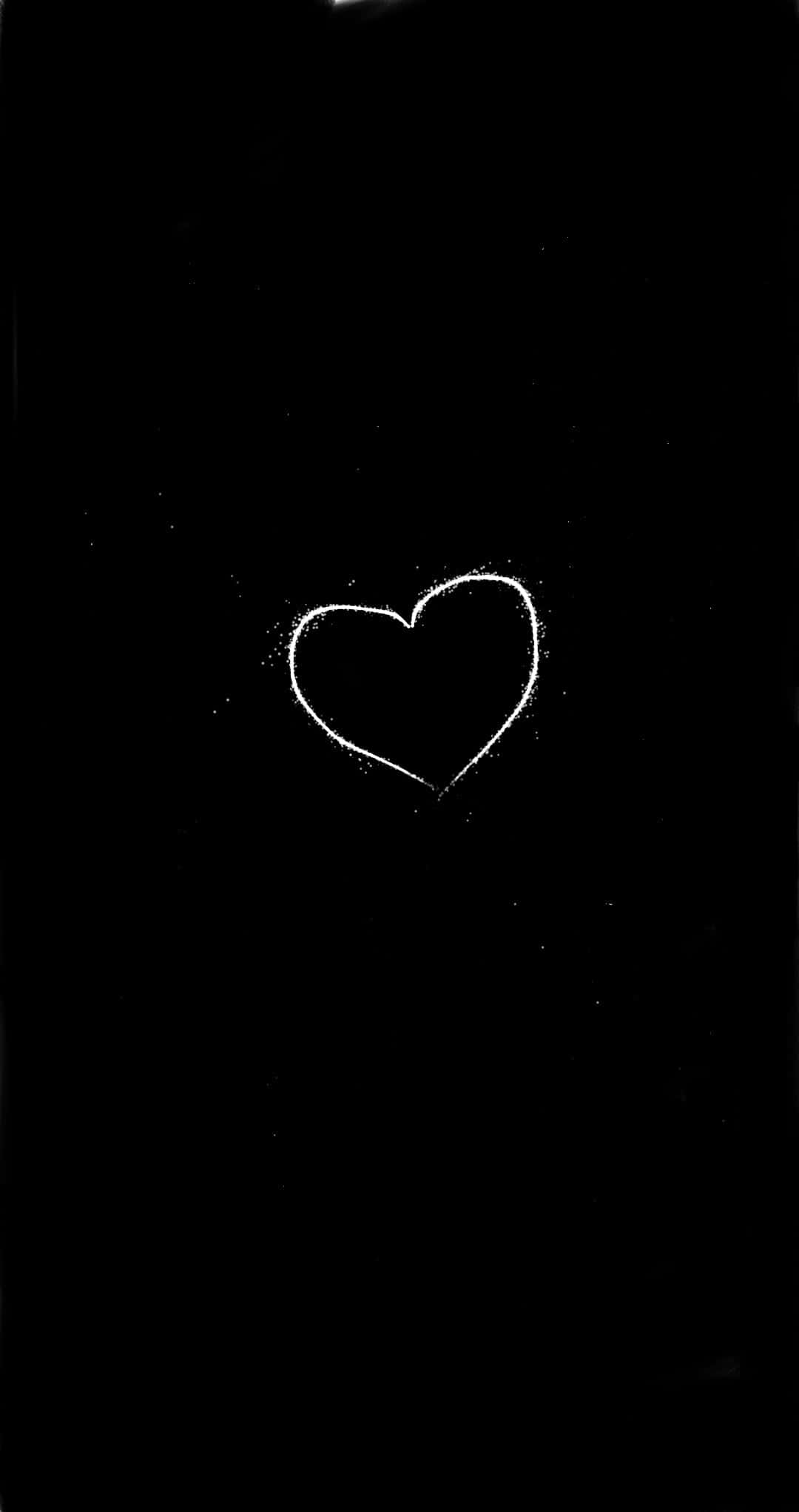 Aesthetic Black Heart Wallpaper