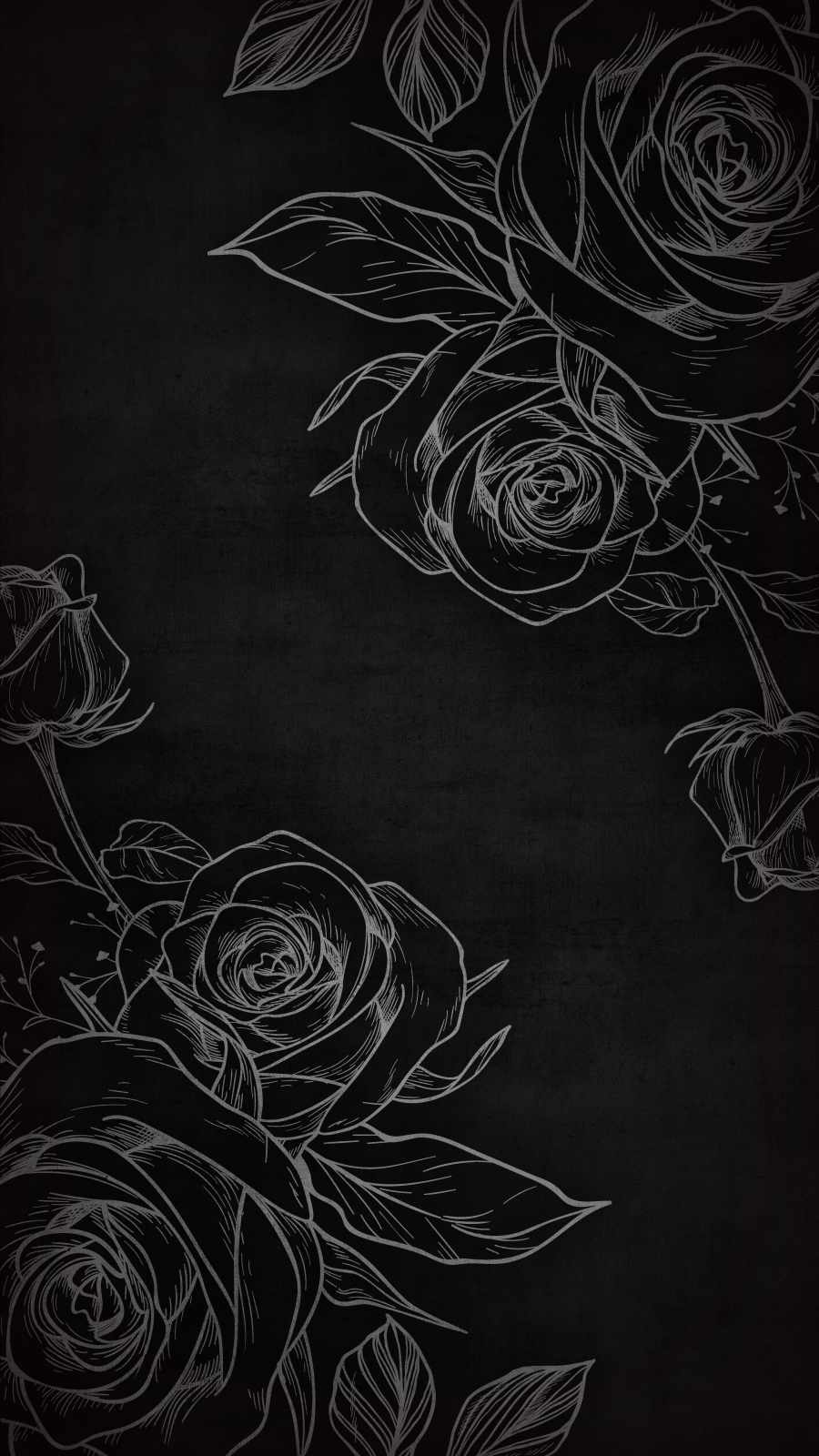 Black Rose Art iPhone Wallpaper