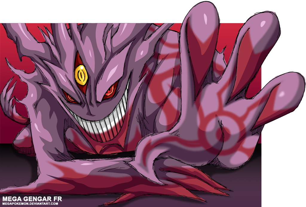 Shiny Mega Gengar- Hex: by UsagiSasami on DeviantArt