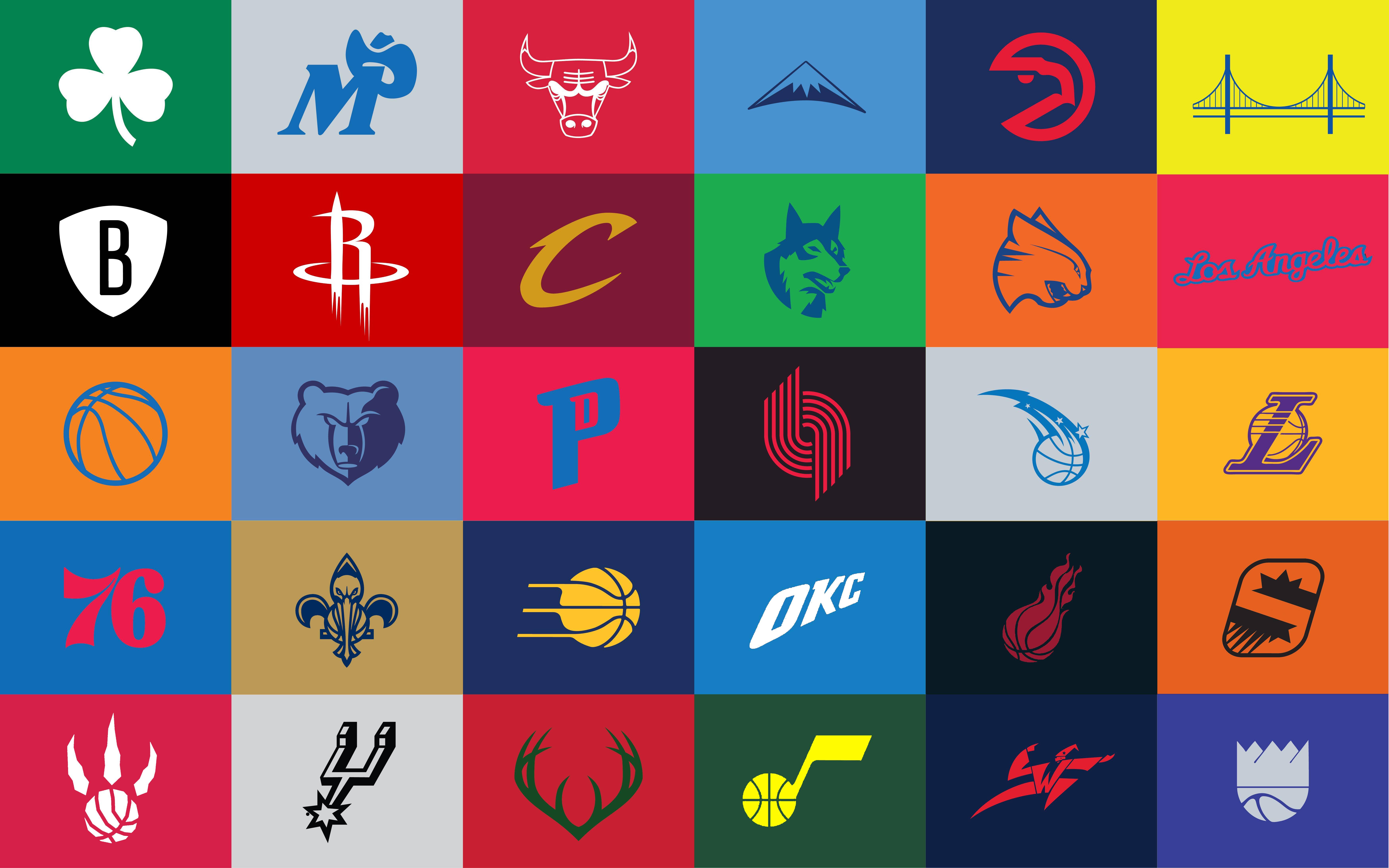 Made A Few Adjustments To The Minimalist Nba Logos Wallpaper By