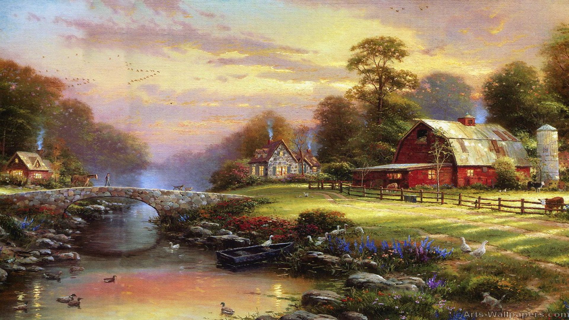 Oil Paintings Wallpaper