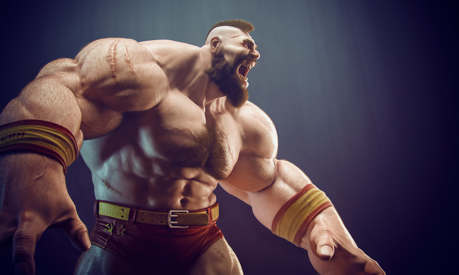 Zangief By Gustavo Groppo Character 3dtotal